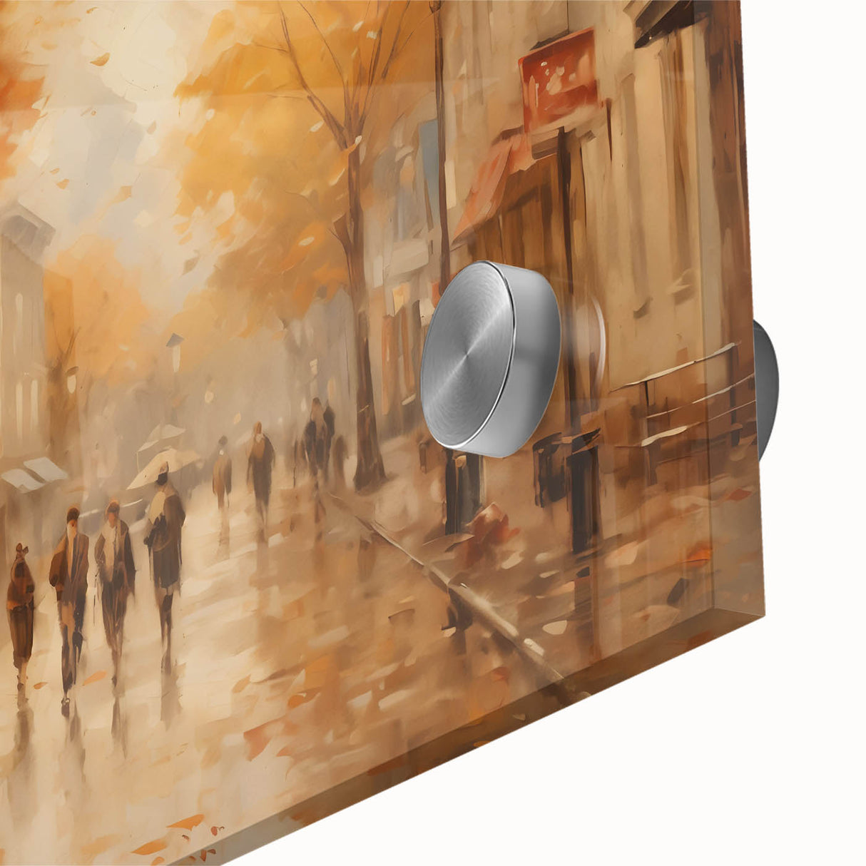 Charming Autumn Street Scene - Thanksgiving Art Prints