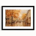 Charming Autumn Street Scene - Thanksgiving Art Prints