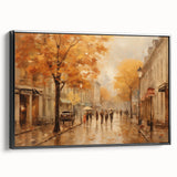 Charming Autumn Street Scene - Thanksgiving Art Prints