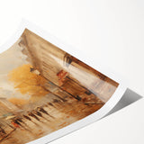 Charming Autumn Street Scene - Thanksgiving Art Prints