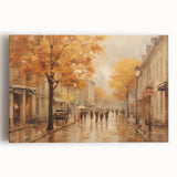 Charming Autumn Street Scene - Thanksgiving Art Prints