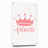 Girls Room Wall Art – Princess Crown Nursery Print