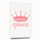Girls Room Wall Art – Princess Crown Nursery Print