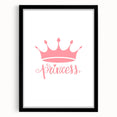 Girls Room Wall Art – Princess Crown Nursery Print