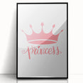 Girls Room Wall Art – Princess Crown Nursery Print