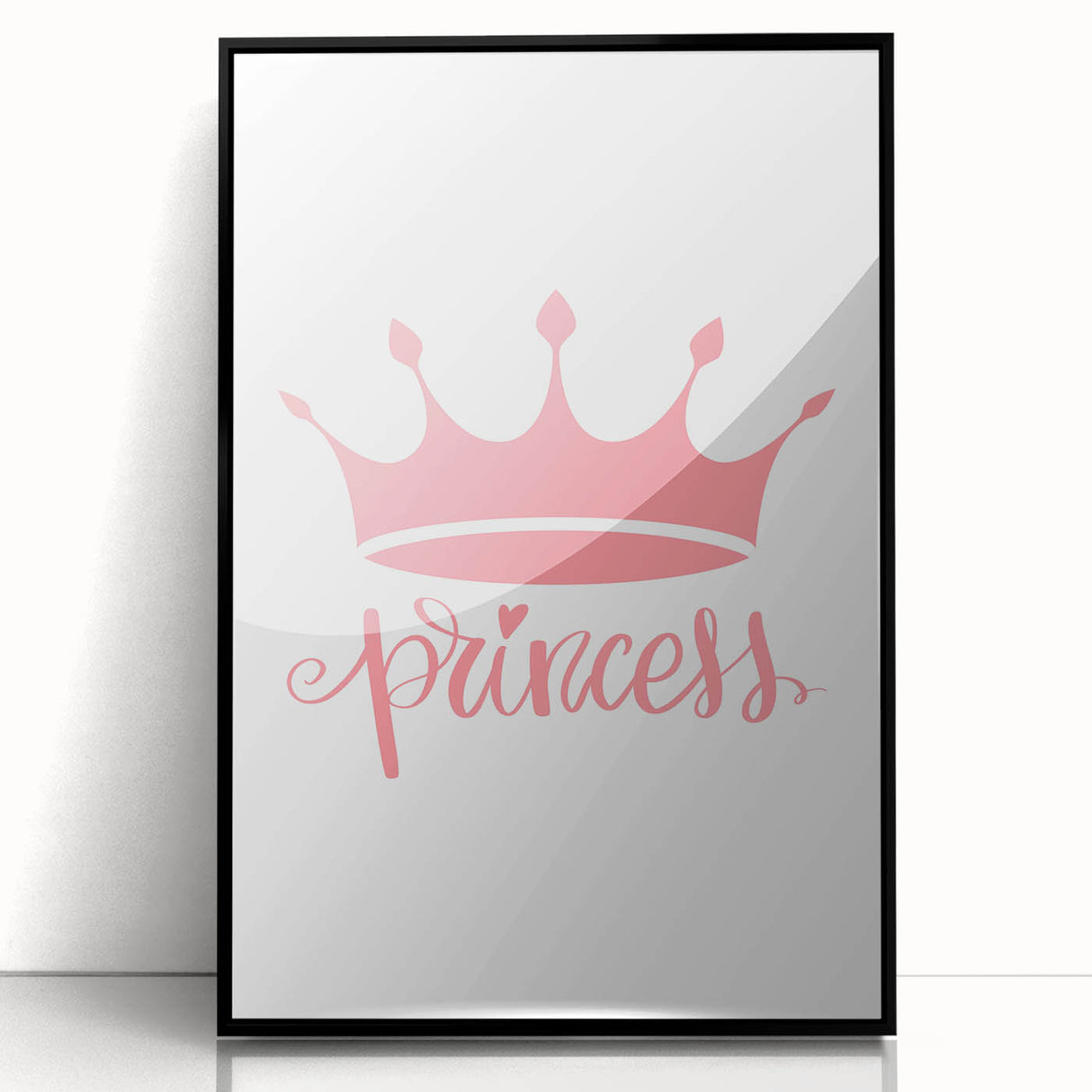 Girls Room Wall Art – Princess Crown Nursery Print