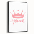 Girls Room Wall Art – Princess Crown Nursery Print