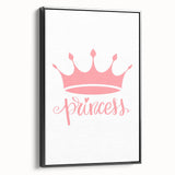 Girls Room Wall Art – Princess Crown Nursery Print