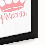 Girls Room Wall Art – Princess Crown Nursery Print