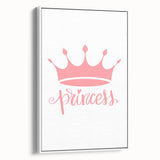 Girls Room Wall Art – Princess Crown Nursery Print
