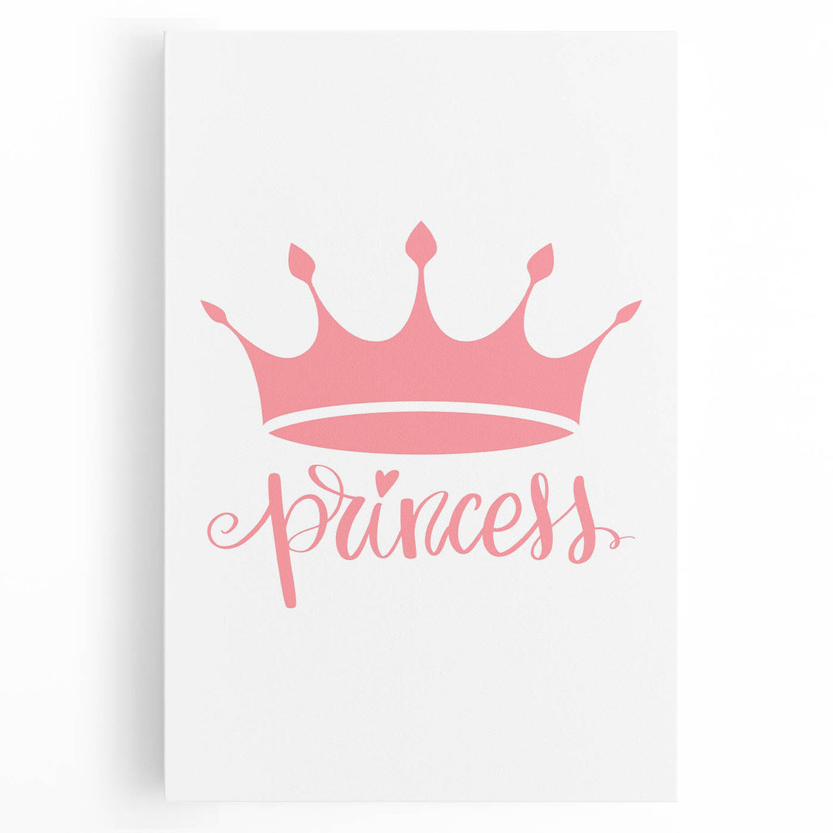 Girls Room Wall Art – Princess Crown Nursery Print