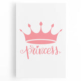 Girls Room Wall Art – Princess Crown Nursery Print