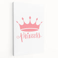 Girls Room Wall Art – Princess Crown Nursery Print