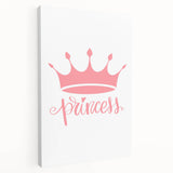 Girls Room Wall Art – Princess Crown Nursery Print