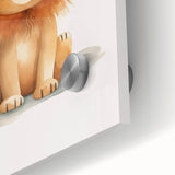 Cute Lion Nursery Wall Art - Baby Room Decor for Kids