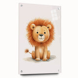 Cute Lion Nursery Wall Art - Baby Room Decor for Kids