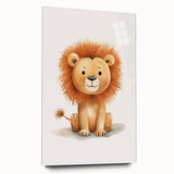 Cute Lion Nursery Wall Art - Baby Room Decor for Kids