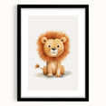 Cute Lion Nursery Wall Art - Baby Room Decor for Kids