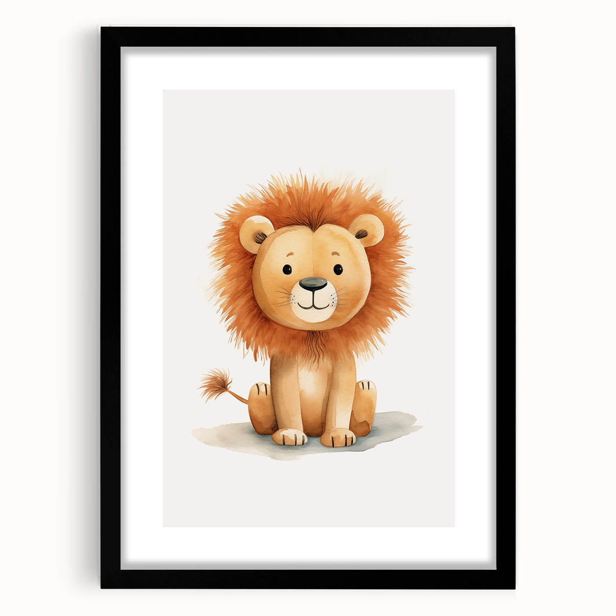 Cute Lion Nursery Wall Art - Baby Room Decor for Kids