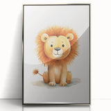 Cute Lion Nursery Wall Art - Baby Room Decor for Kids