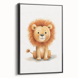 Cute Lion Nursery Wall Art - Baby Room Decor for Kids