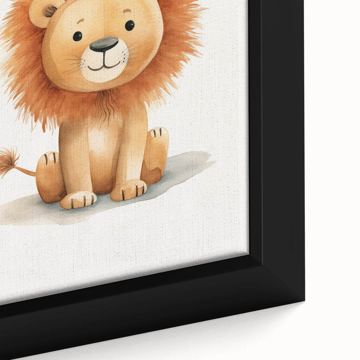 Cute Lion Nursery Wall Art - Baby Room Decor for Kids