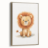 Cute Lion Nursery Wall Art - Baby Room Decor for Kids