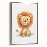 Cute Lion Nursery Wall Art - Baby Room Decor for Kids