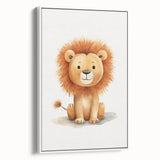 Cute Lion Nursery Wall Art - Baby Room Decor for Kids