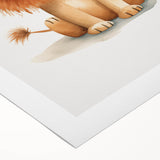 Cute Lion Nursery Wall Art - Baby Room Decor for Kids