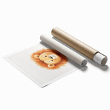 Cute Lion Nursery Wall Art - Baby Room Decor for Kids