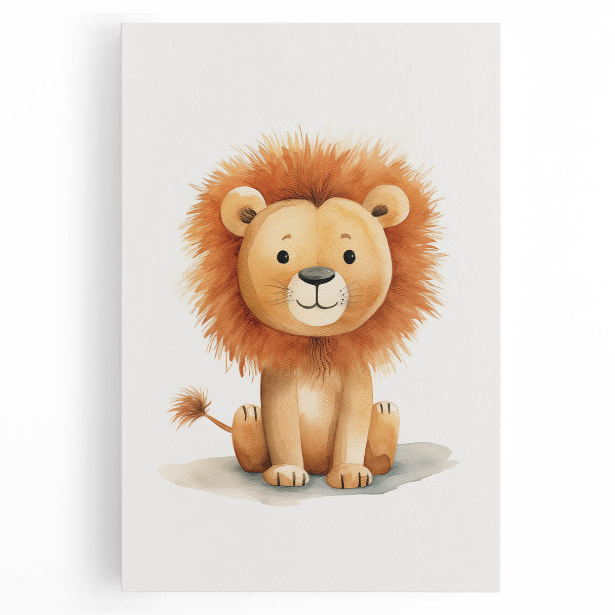 Cute Lion Nursery Wall Art - Baby Room Decor for Kids