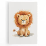 Cute Lion Nursery Wall Art - Baby Room Decor for Kids