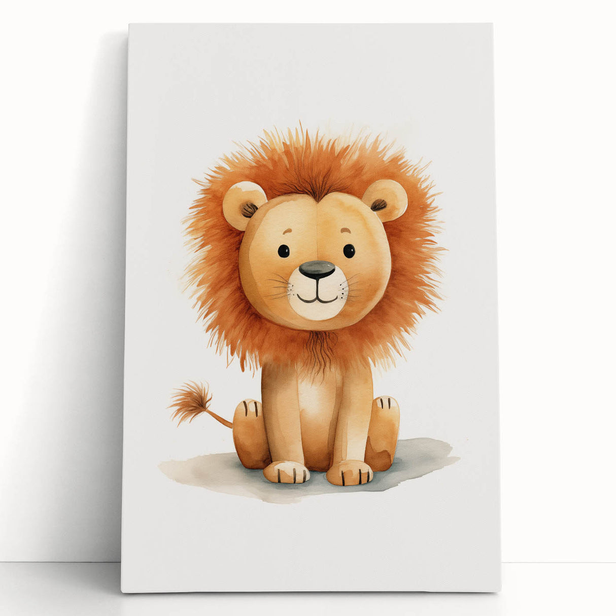 Cute Lion Nursery Wall Art - Baby Room Decor for Kids