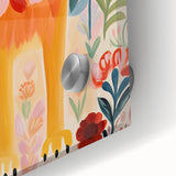 Framed Canvas Art for Children - Majestic Lion Nursery Print