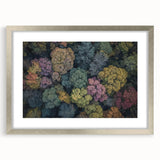 Silver landscape frame showcasing a mat for artwork display, emphasizing its elegant design and modern aesthetic, ideal for home decor and gallery settings.