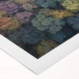 Rolled canvas showcasing vibrant African tribal art with intricate patterns and warm earth tones, securely packaged in a durable cardboard tube for shipping.