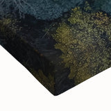 Close-up of a stretched landscape canvas featuring vibrant African wall art design, showcasing intricate patterns and rich colors, perfect for home decor.