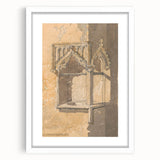 Medieval Wall Art - Gothic Piscina in Blickling Church, Norfolk Print