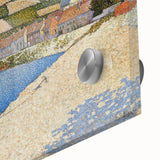 Coastal Landscape Modern Art Print - Contemporary Pointillist Decor