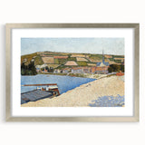 Coastal Landscape Modern Art Print - Contemporary Pointillist Decor