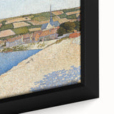 Coastal Landscape Modern Art Print - Contemporary Pointillist Decor