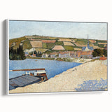 Coastal Landscape Modern Art Print - Contemporary Pointillist Decor