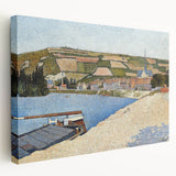 Coastal Landscape Modern Art Print - Contemporary Pointillist Decor