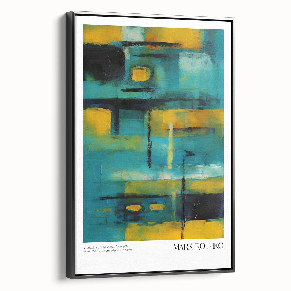 Black and white landscape painting on a framed canvas, ideal for bedroom wall decor.