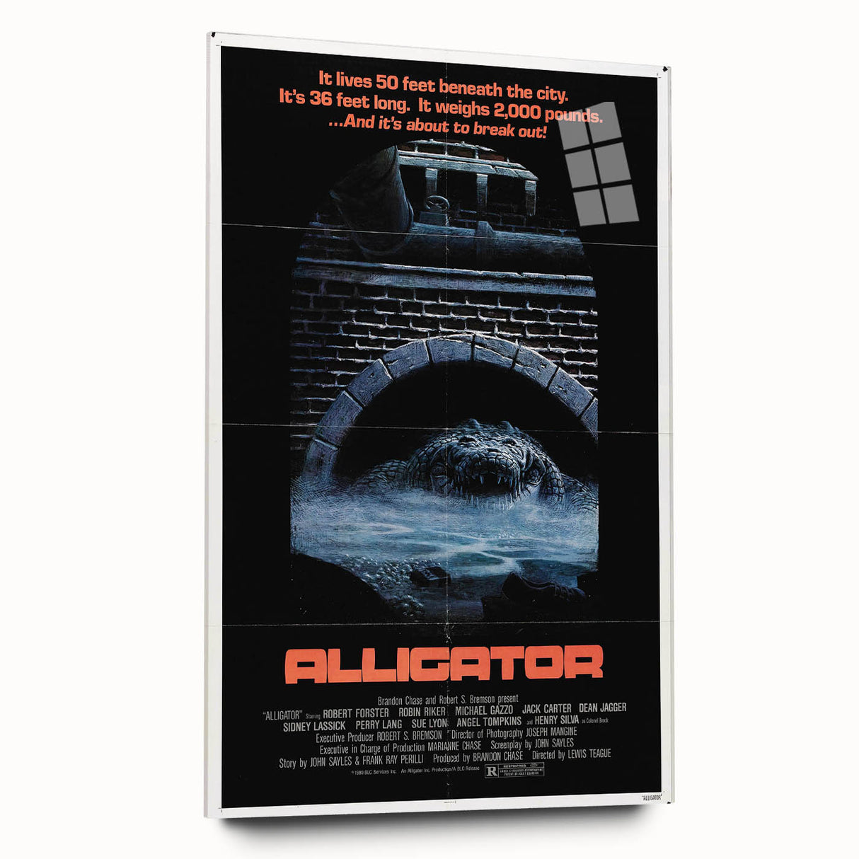 Retro Wall Art – Alligator 1980 Vintage Poster