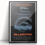 Retro Wall Art – Alligator 1980 Vintage Poster