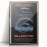 Retro Wall Art – Alligator 1980 Vintage Poster