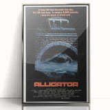 Retro Wall Art – Alligator 1980 Vintage Poster
