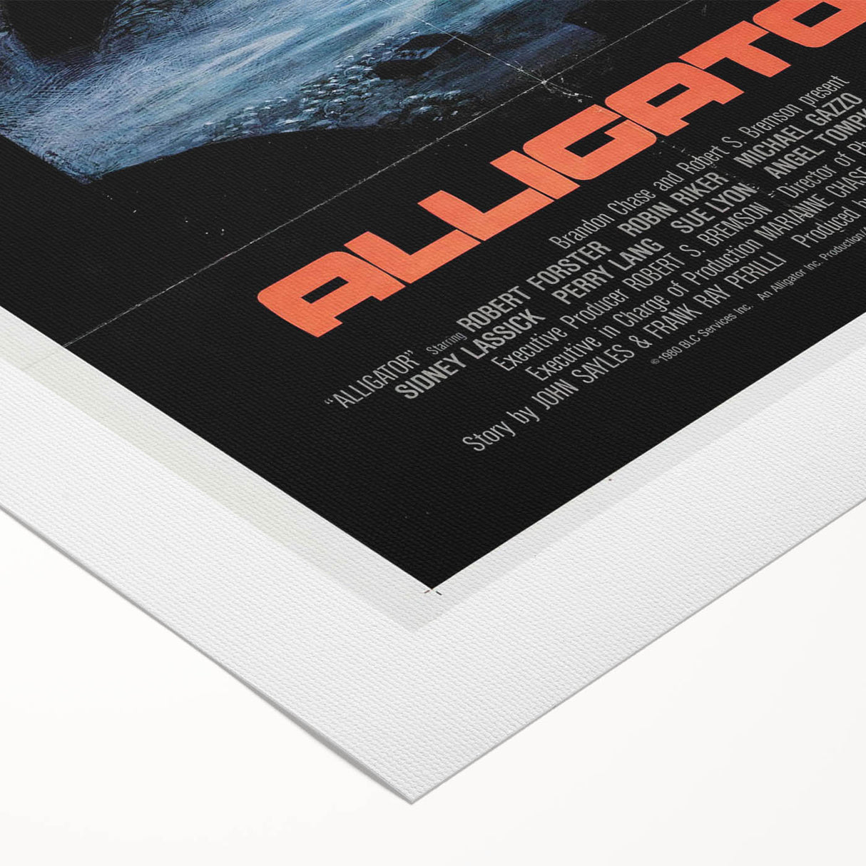 Retro Wall Art – Alligator 1980 Vintage Poster